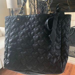 Betsey Johnson Yours Mine & Ours Black Hea…